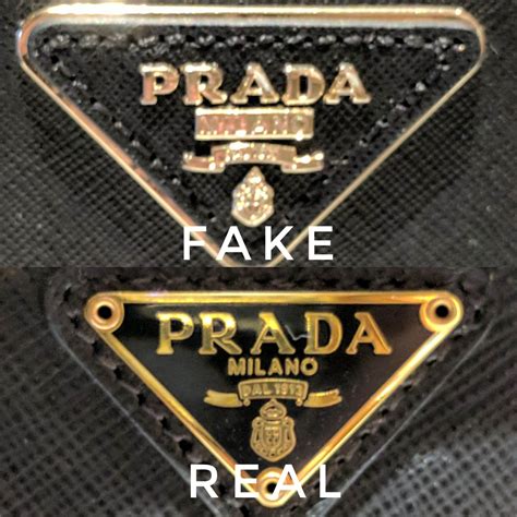 fake vs real prada logo|how to authenticate prada bag.